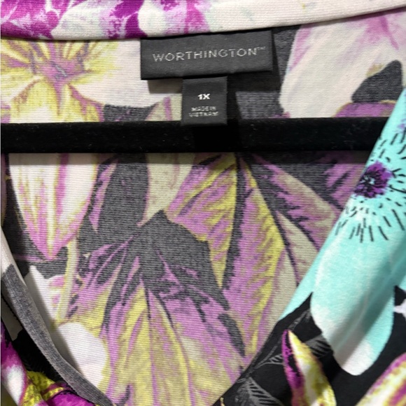 Floral Cowl Neck Women's Top - Picture 5 of 5